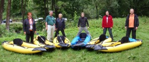 Gruppenfoto vor der Kajak Tour