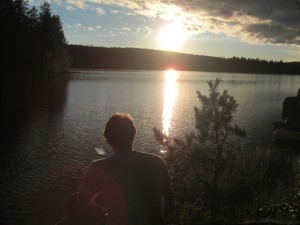 Sonnenuntergang in Schweden