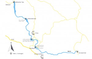 Flussbeschreibung vom Schwarzen Regen von Gumpenried bis zum Blaibacher See