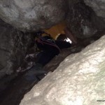 Ausstieg durch die Höhle