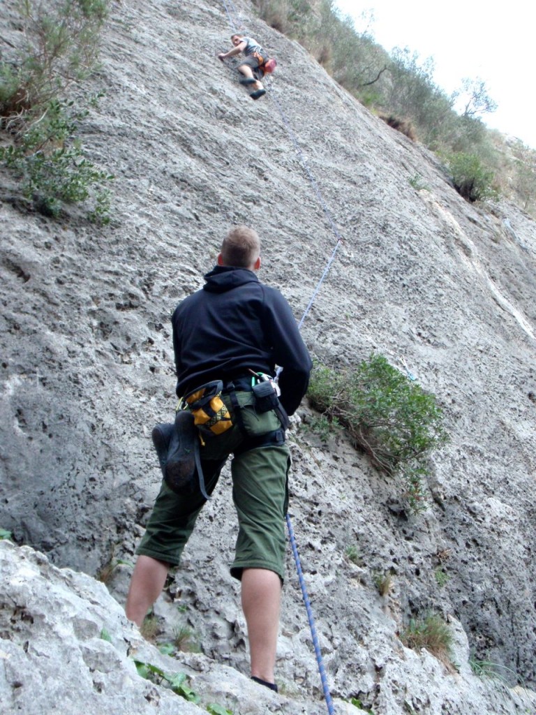 Plattenkletterei in Calvia