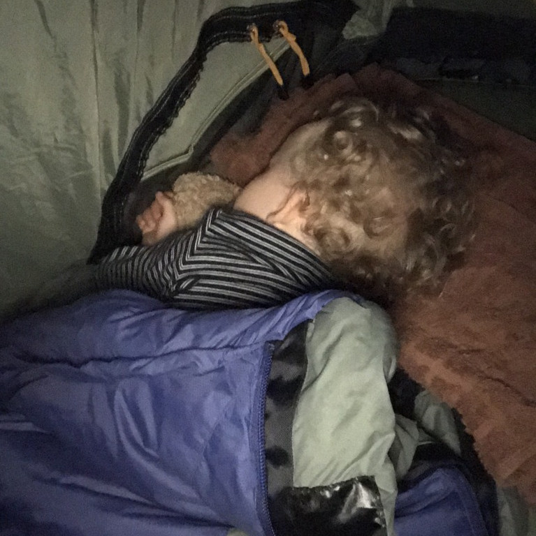 Gute Nacht im Zelt